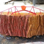 Wachssegment der größten Baumscheibe