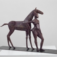 Patinierung – Metallguss la yegua von Marco Flierl